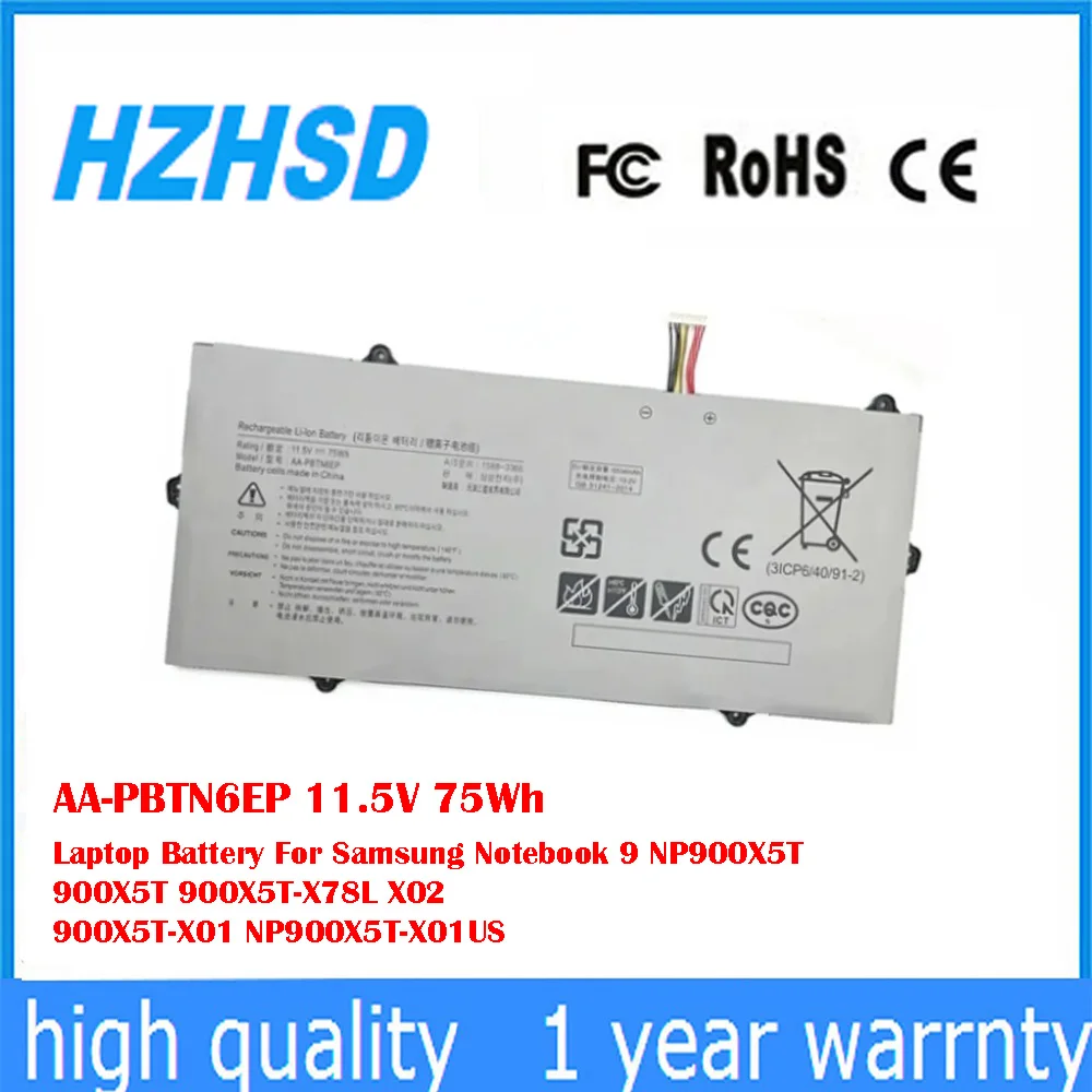 AA-PBTN6EP 11.5V 75Wh Laptop Battery For Samsung Notebook 9 NP900X5T 900X5T 900X5T-X78L X02 900X5T-X01 NP900X5T-X01US
AA-PBTN6EP 11.5V 75Wh Laptop Battery For Samsung Notebook 9 NP900X5T 900X5T 900X5T-X78L X02 900X5T-X01 NP900X5T-X01US