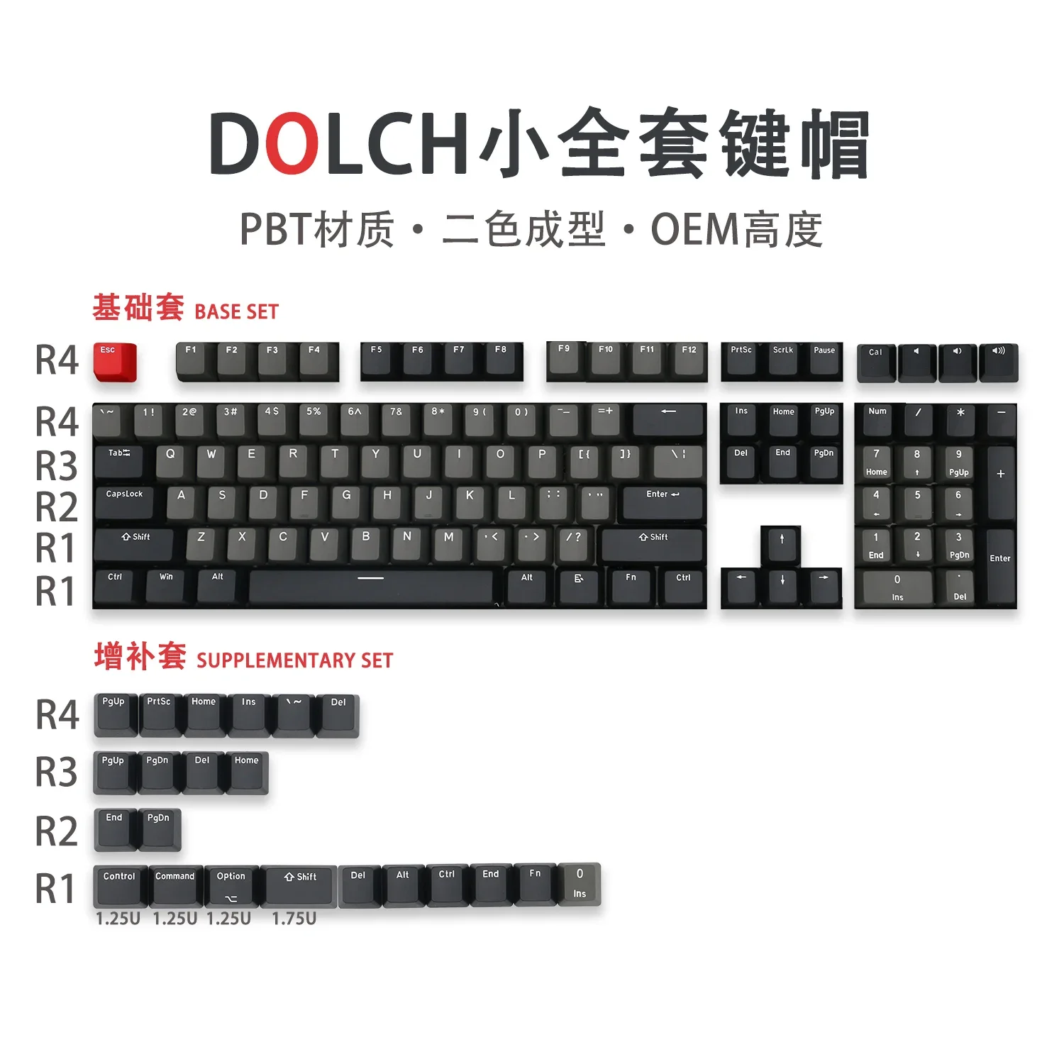 GMK DOLCH two-color molding PBT material OEM height keycap 108 Standard mechanical keyboard key cap
GMK DOLCH two-color molding PBT material OEM height keycap 108 Standard mechanical keyboard key cap