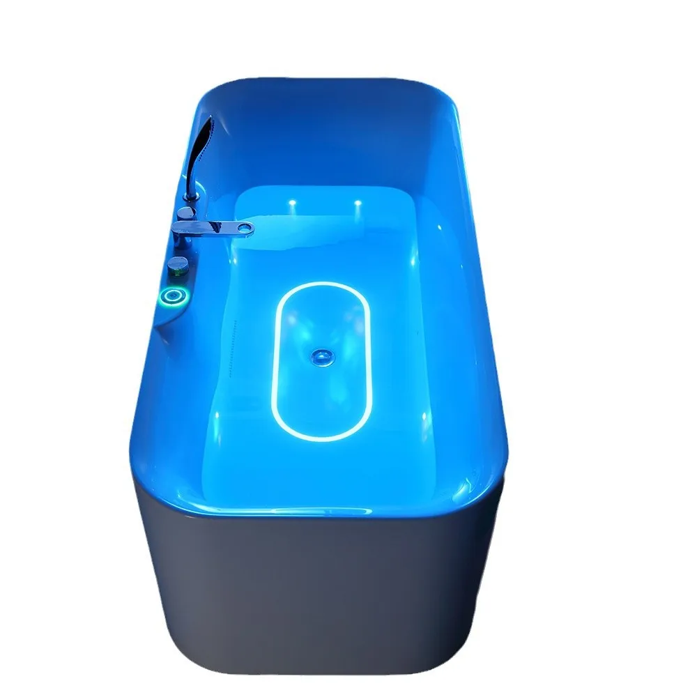 Modern light luxury acrylic intelligent massage surfing thermostatic rectangular freestanding bathtub
Modern light luxury acrylic intelligent massage surfing thermostatic rectangular freestanding bathtub