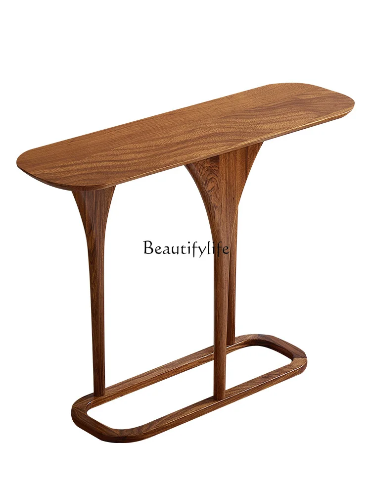All solid wood entrance table Modern simple ebony wood Italian light luxury wall narrow table
All solid wood entrance table Modern simple ebony wood Italian light luxury wall narrow table