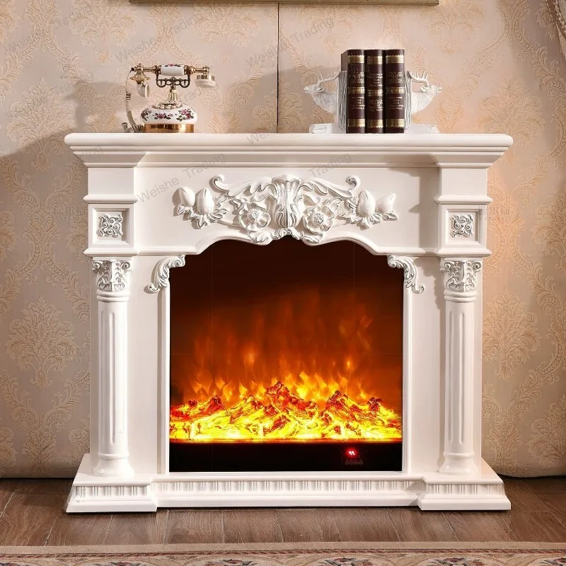 Simulation flame solid wood fireplace TV cabinet electronic heater mantel
Simulation flame solid wood fireplace TV cabinet electronic heater mantel