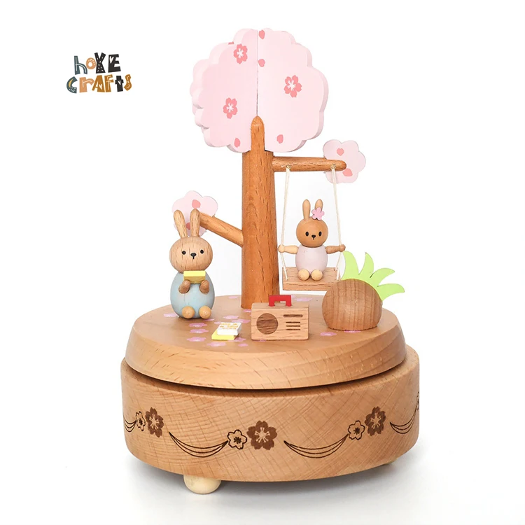 HOYE CRAFTS Beech Wood Round Base Rotating Wooden Music Box for Wedding Birthday Gifts
HOYE CRAFTS Beech Wood Round Base Rotating Wooden Music Box for Wedding Birthday Gifts