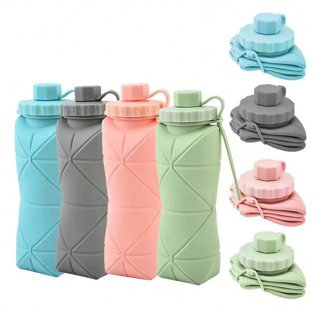 1pc 600ml Silicone Folding Bottle Adult Portable Reusable Plastic Cups Outdoor Travel Gym Water Bottle Motivational Drinking Bottle
1pc 600ml Silicone Folding Bottle Adult Portable Reusable Plastic Cups Outdoor Travel Gym Water Bottle Motivational Drinking Bottle