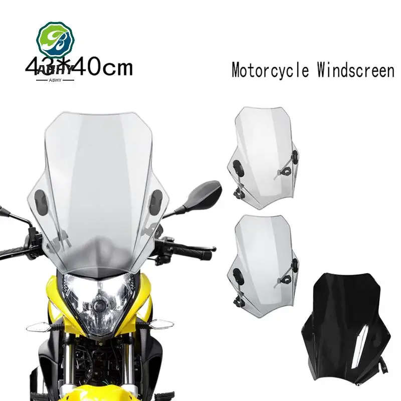 ABHY-Motorcycle Windscreen For Yamaha MT07 MT09 HONDA CBR600RR CB1000R GXSR 600 750 BMW Ducati Adjustable 43X40cm
ABHY-Motorcycle Windscreen For Yamaha MT07 MT09 HONDA CBR600RR CB1000R GXSR 600 750 BMW Ducati Adjustable 43X40cm