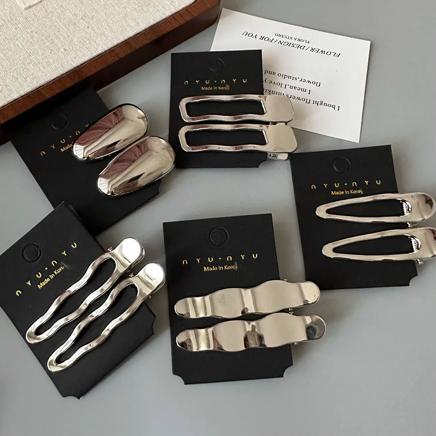 3pc Cool Style Silver Alloy Solid Color Hair Side Clips Hairpin for Women Girls Korean Hair Accessories Headwear Ornament
3pc Cool Style Silver Alloy Solid Color Hair Side Clips Hairpin for Women Girls Korean Hair Accessories Headwear Ornament