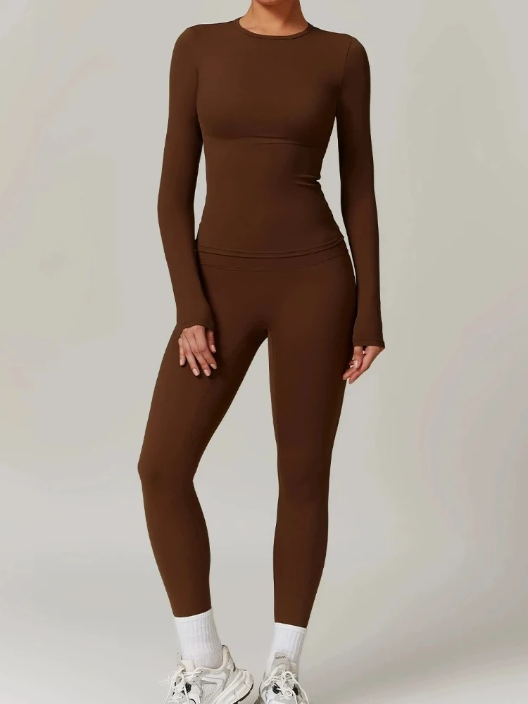 Yoga Sets Women Gym Clothing Fitness Long Sleeve Crop Tops + High Waist Leggings 2PCS Set Workout Sportswear Female Sports Suits
Yoga Sets Women Gym Clothing Fitness Long Sleeve Crop Tops + High Waist Leggings 2PCS Set Workout Sportswear Female Sports Suits