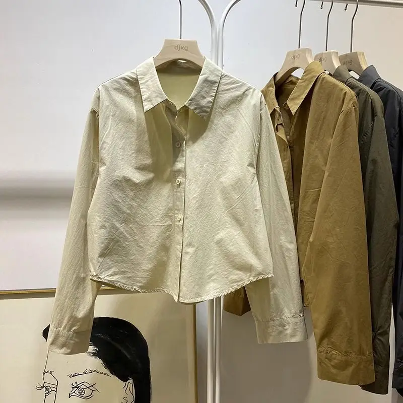 2024 Women Spring Autumn New Solid Color Lapel Shirt Female Long Sleeve Loose Shirts Ladies Single-breasted Thin Blouses J139
2024 Women Spring Autumn New Solid Color Lapel Shirt Female Long Sleeve Loose Shirts Ladies Single-breasted Thin Blouses J139
