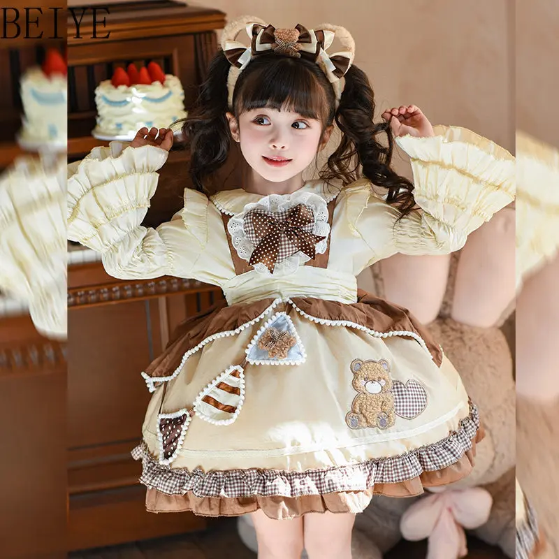 Girls' Kawaii Lolita Princess Dress 2026 New Autumn/winter Children's Clothing Kids Sweet Birthday Dresses for Girls
Girls' Kawaii Lolita Princess Dress 2026 New Autumn/winter Children's Clothing Kids Sweet Birthday Dresses for Girls