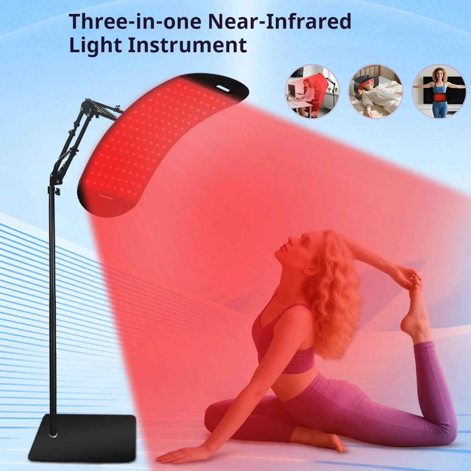 New LED Red Light for Face and Body Red Infrared Light Lamp With Stand 660nm 850nm
New LED Red Light for Face and Body Red Infrared Light Lamp With Stand 660nm 850nm