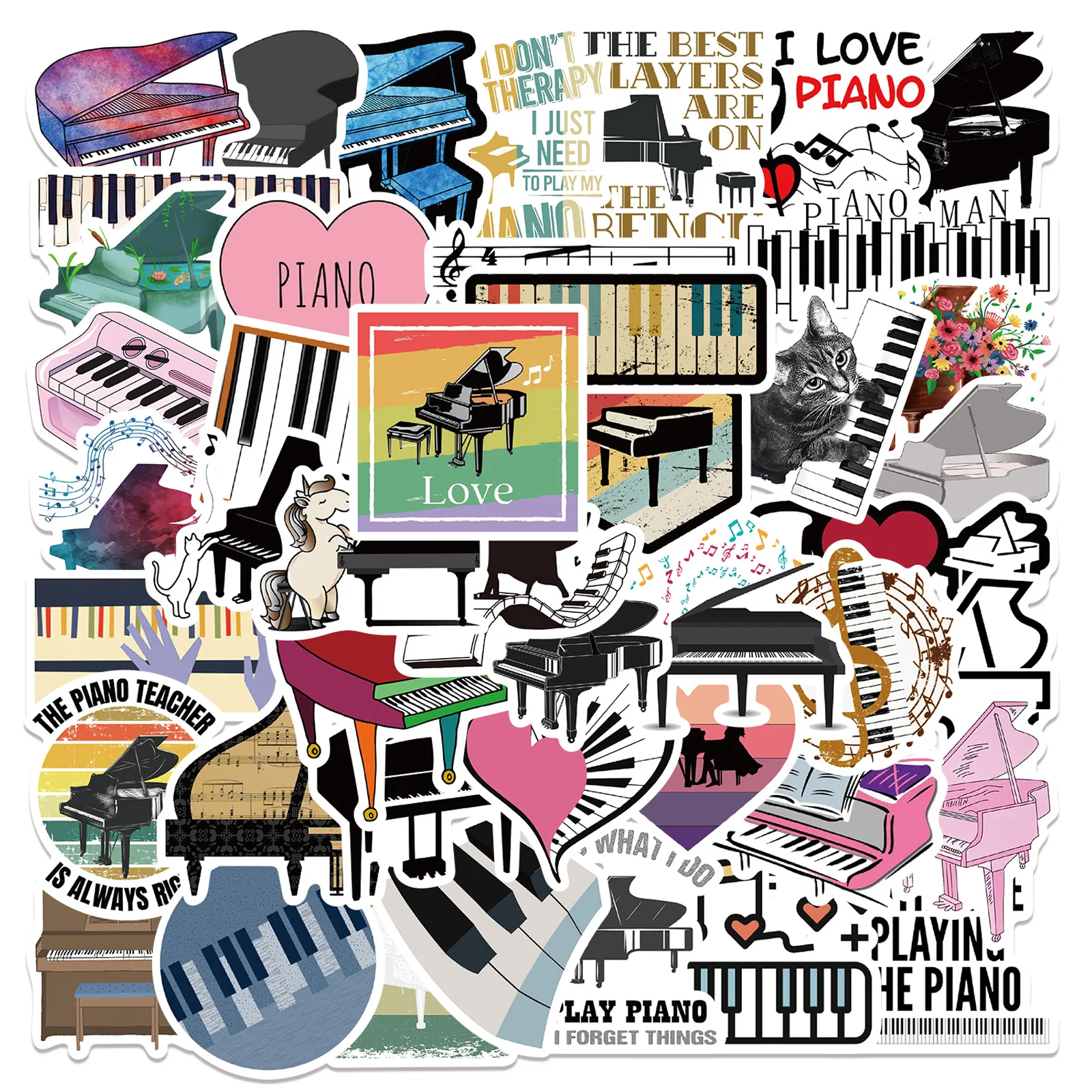 50Pcs Piano Stickers DIY Graffiti Sticker For Stationery Scrapbook Ipad Phone Scrapbooking Material Vintage Craft Supplies
50Pcs Piano Stickers DIY Graffiti Sticker For Stationery Scrapbook Ipad Phone Scrapbooking Material Vintage Craft Supplies
