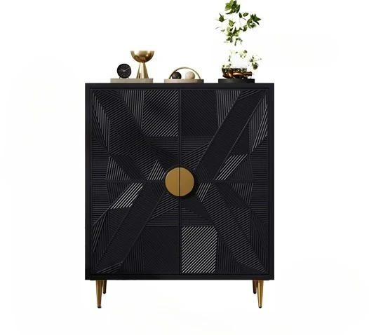 New Classical Home Entrance Cabinet Entrance Decorative French Vintage Style Black Carved Sideboard Cabinet 
New Classical Home Entrance Cabinet Entrance Decorative French Vintage Style Black Carved Sideboard Cabinet