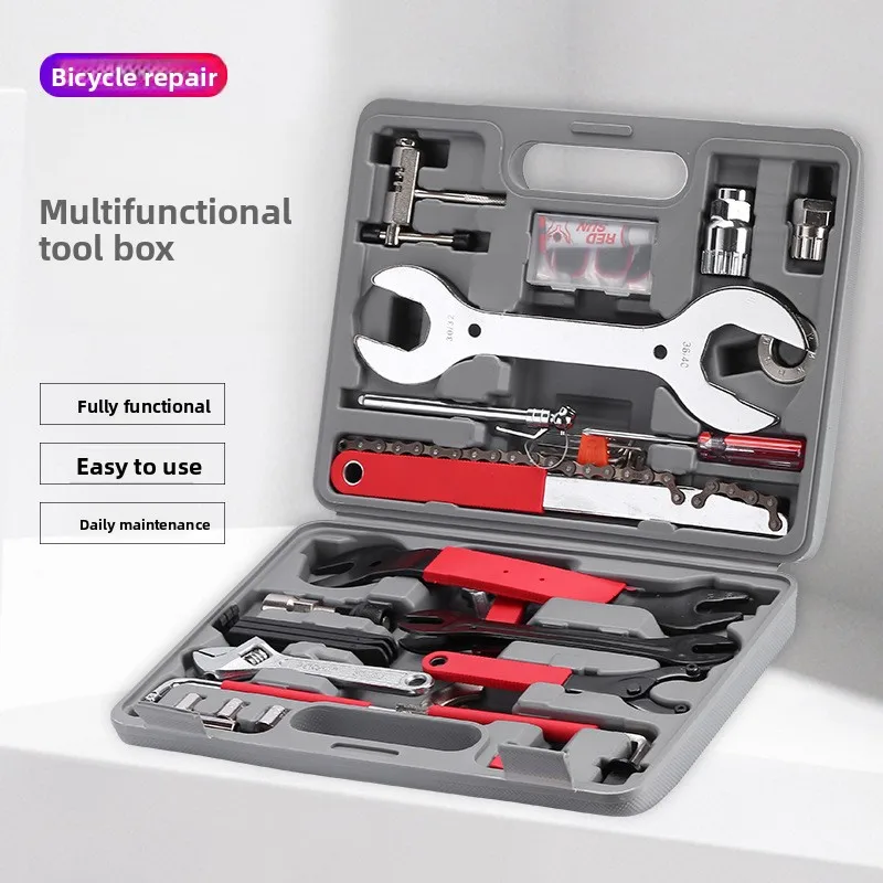 44-Piece Bike Repair Kit FZ044 - Professional Tool Set for Cycling/Motorcycle/Home DIY
44-Piece Bike Repair Kit FZ044 - Professional Tool Set for Cycling/Motorcycle/Home DIY
