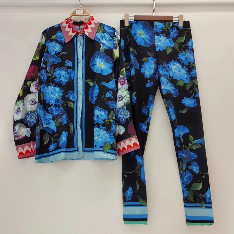 Design retro geometric print loose shirt two-piece set 2024 summer women's new + high-waisted knitted elastic pants fashion set
Design retro geometric print loose shirt two-piece set 2024 summer women's new + high-waisted knitted elastic pants fashion set