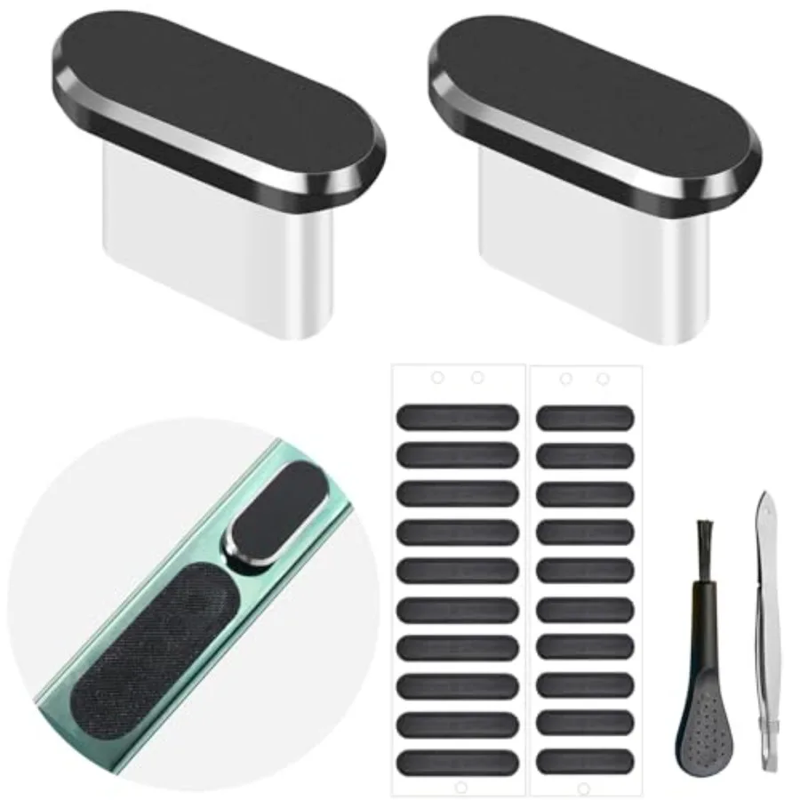 USB C Dust Plug, Type C Anti Dust Cover Protector Cap with Phone Speaker Cover Compatible with iPhone 17 16 15 Series, Samsung
USB C Dust Plug, Type C Anti Dust Cover Protector Cap with Phone Speaker Cover Compatible with iPhone 17 16 15 Series, Samsung