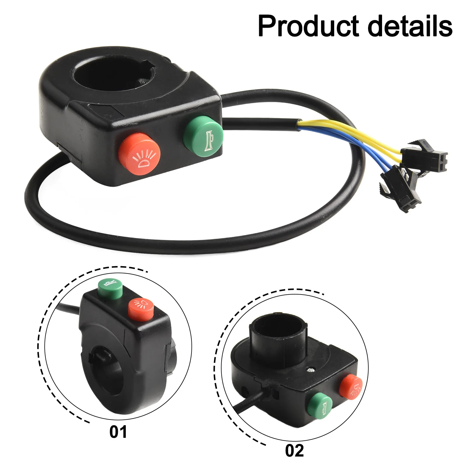Headlight Horn Ebike Switch E-scooter For ATV Scooters Snowmobile Start Kill Switch Throttle Control Pin 12V 40cm
Headlight Horn Ebike Switch E-scooter For ATV Scooters Snowmobile Start Kill Switch Throttle Control Pin 12V 40cm