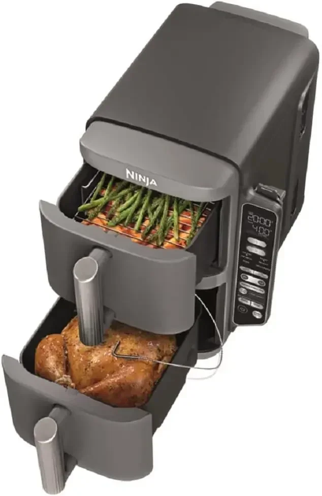 DoubleStack XL Smart 2-Basket Air Fryer, Smart Cook System, DoubleStack Technology Cook 4 Foods at Once, Space Saving Design
DoubleStack XL Smart 2-Basket Air Fryer, Smart Cook System, DoubleStack Technology Cook 4 Foods at Once, Space Saving Design