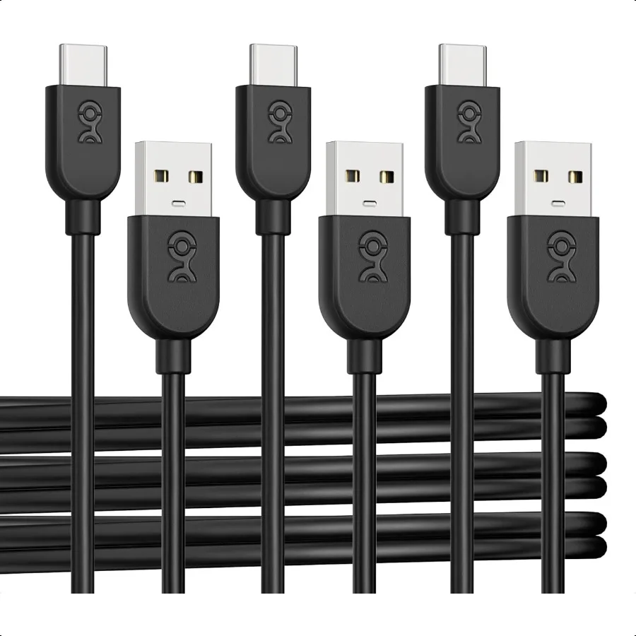 3Pack Extreme Flexible USB A to USB C Cable 6ft in Black port Apple CarPlay Android Auto USB to USB C Charging Cable for iPhone 
3Pack Extreme Flexible USB A to USB C Cable 6ft in Black port Apple CarPlay Android Auto USB to USB C Charging Cable for iPhone