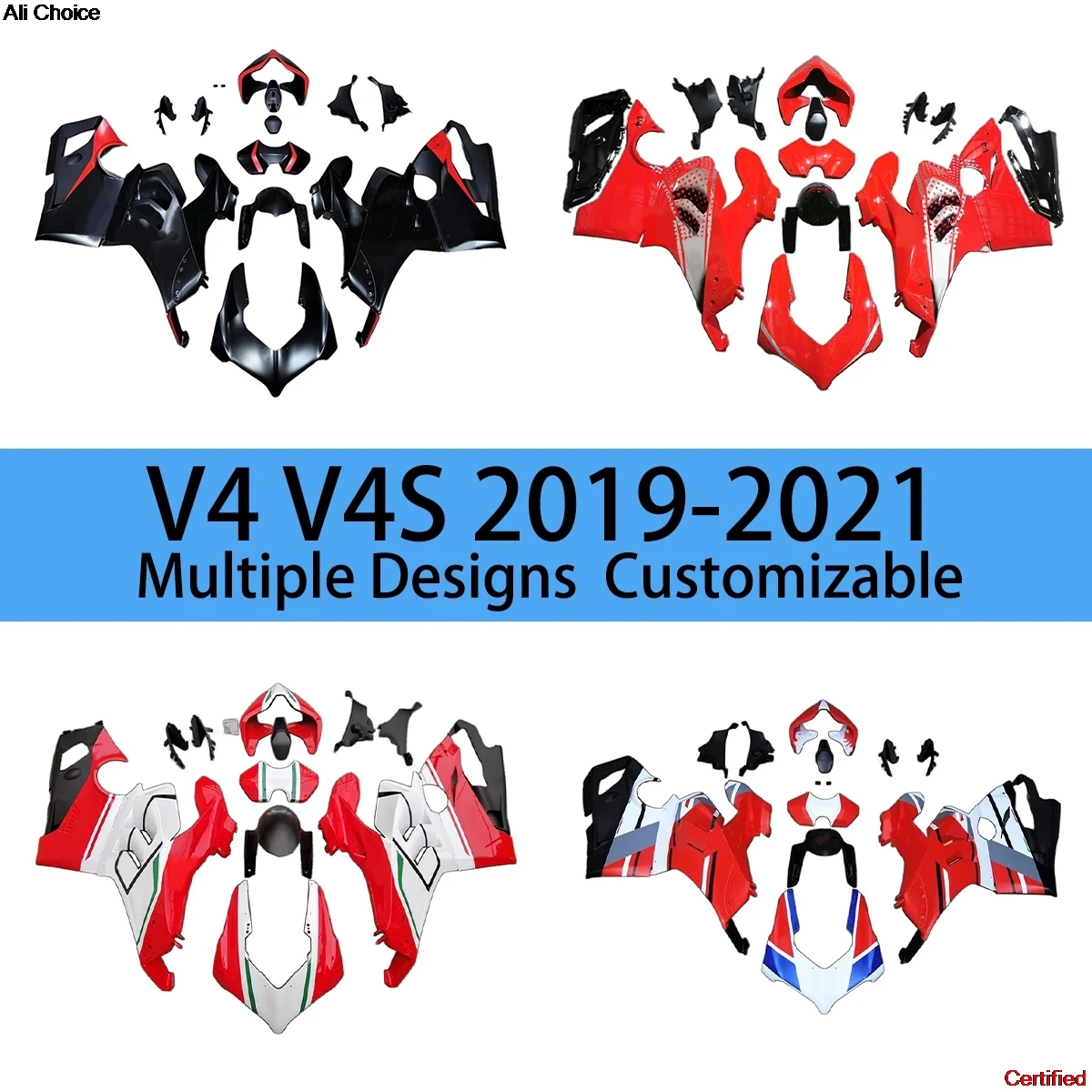New Fairings for DUCATI V4 2019 2020 2021 Motorcycle Prime ABS Fairing Kit V4S 19 20 21
New Fairings for DUCATI V4 2019 2020 2021 Motorcycle Prime ABS Fairing Kit V4S 19 20 21