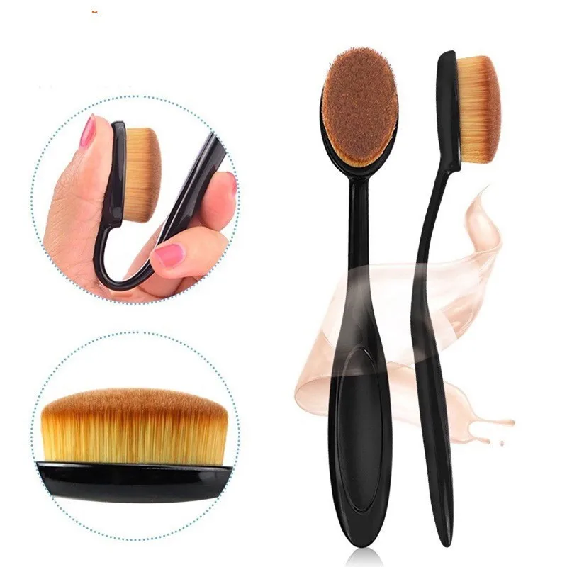 1Pc Oval Makeup Brushes Portable Toothbrush Oval Nylon Hair Cosmetic Makeup Blush Face Foundation Blending Brush Makeup Tool
1Pc Oval Makeup Brushes Portable Toothbrush Oval Nylon Hair Cosmetic Makeup Blush Face Foundation Blending Brush Makeup Tool