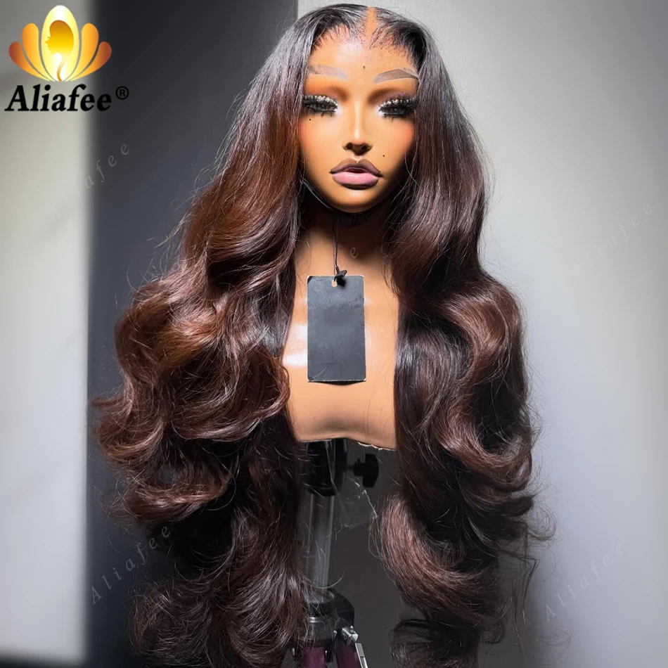 13x6 Transparent Lace Frontal Human Hair Wig Natural Dark Shadow Root Ombre Chocolate Brown Body Wave Seamless Blended Root Wig
13x6 Transparent Lace Frontal Human Hair Wig Natural Dark Shadow Root Ombre Chocolate Brown Body Wave Seamless Blended Root Wig