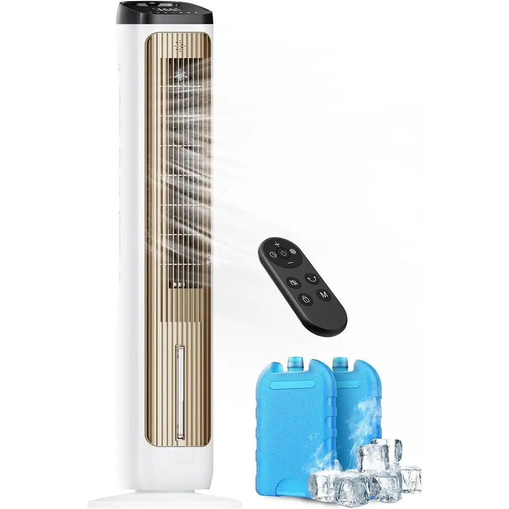 Portable Air Conditioner with Ice Packs, 12H Timer, 80° Oscillation, 3 Speeds, 4 Modes, Personal Cooling for Bedroom and Small S
Portable Air Conditioner with Ice Packs, 12H Timer, 80° Oscillation, 3 Speeds, 4 Modes, Personal Cooling for Bedroom and Small S