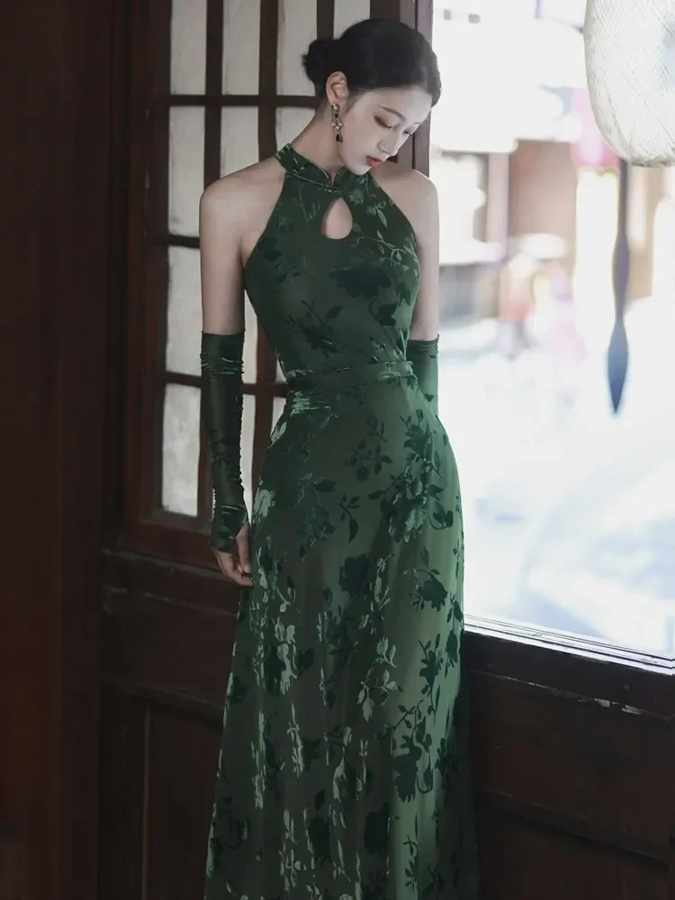 Элегантное платье в китайском стиле Qipao, женские осенние традиционные восточные платья, женский тонкий танцевальный костюм, винтажное платье
Элегантное платье в китайском стиле Qipao, женские осенние традиционные восточные платья, женский тонкий танцевальный костюм, винтажное платье