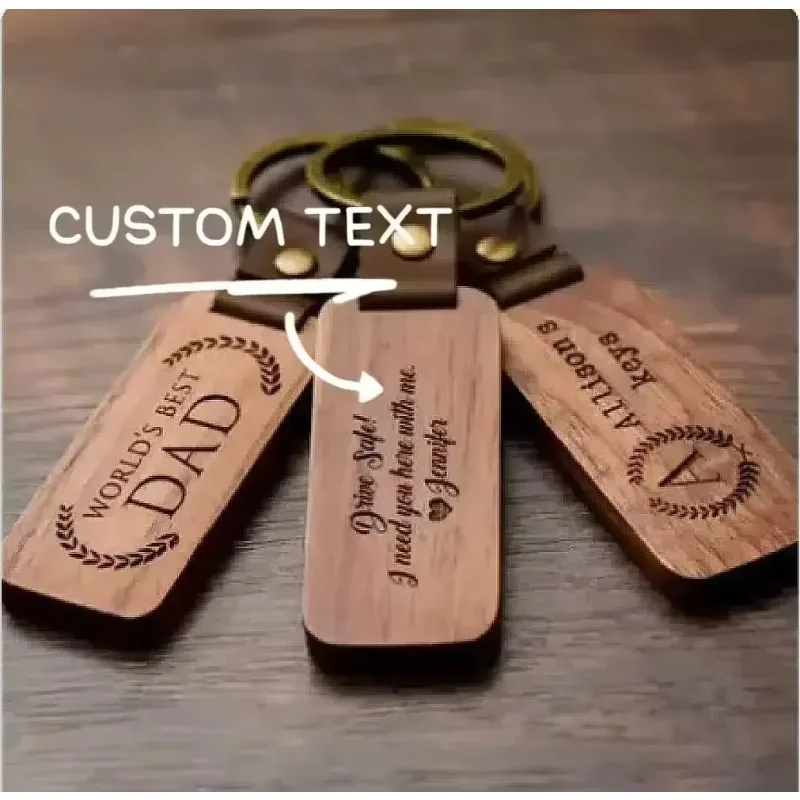 New 1pc Personalized Keychain Leather Solid Wood Men Women Car Key Ring Customized Letter Name Photo Funny Bag Accessories
New 1pc Personalized Keychain Leather Solid Wood Men Women Car Key Ring Customized Letter Name Photo Funny Bag Accessories