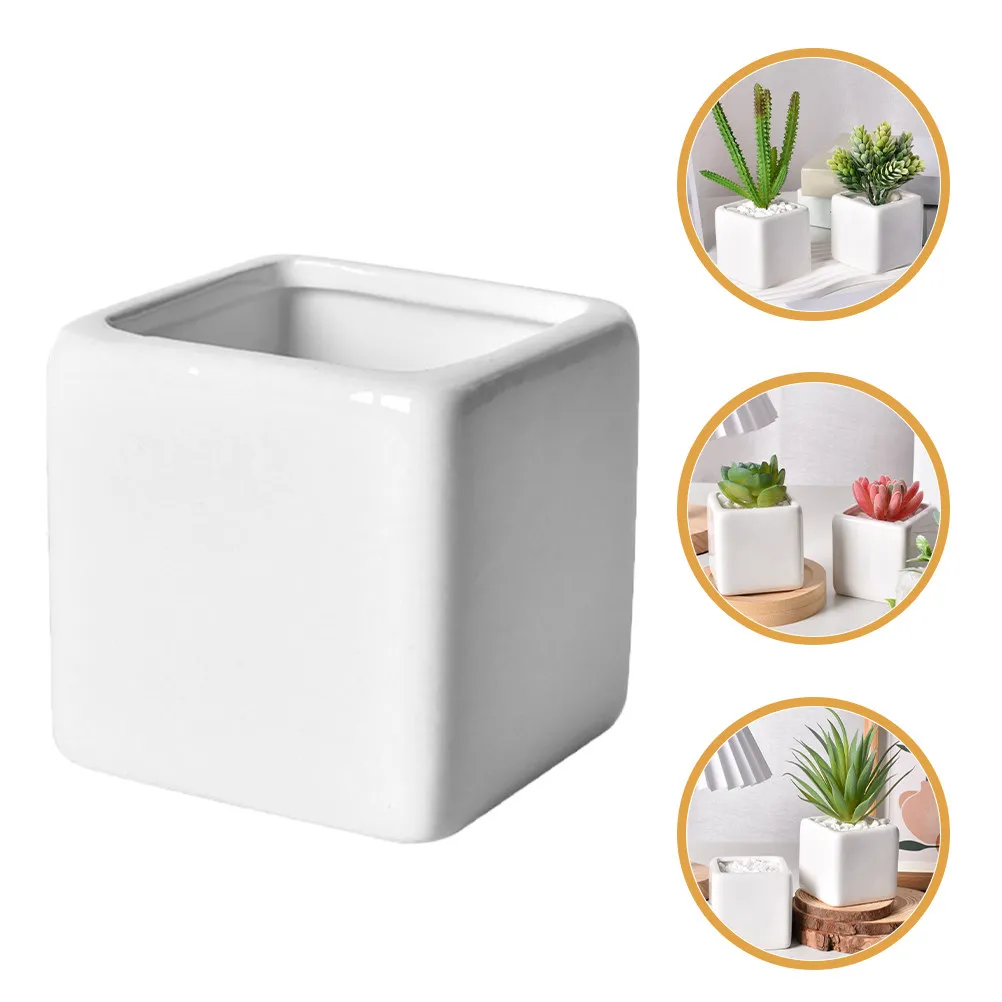 6Pcs Mini White Ceramic Planter Set Elegant Small Flower Containers for Indoor Succulents Cacti Modern Table Decor Home Office
6Pcs Mini White Ceramic Planter Set Elegant Small Flower Containers for Indoor Succulents Cacti Modern Table Decor Home Office