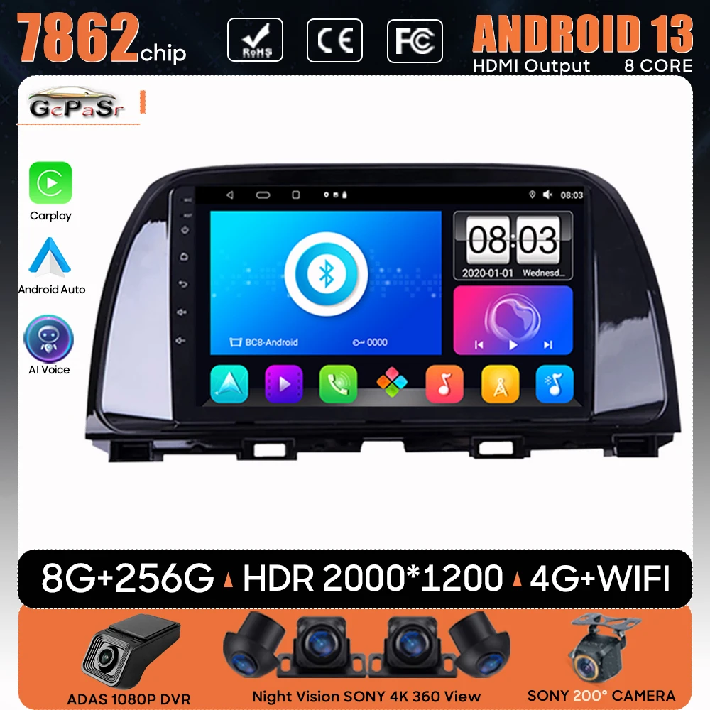 Автомагнитола с видеопроигрывателем, мультимедийный плеер для mazda cx5 2012-2015, Android, автонавигация, GPS, Авторадио, головное устройство Carplay HU Monitor
Автомагнитола с видеопроигрывателем, мультимедийный плеер для mazda cx5 2012-2015, Android, автонавигация, GPS, Авторадио, головное устройство Carplay HU Monitor