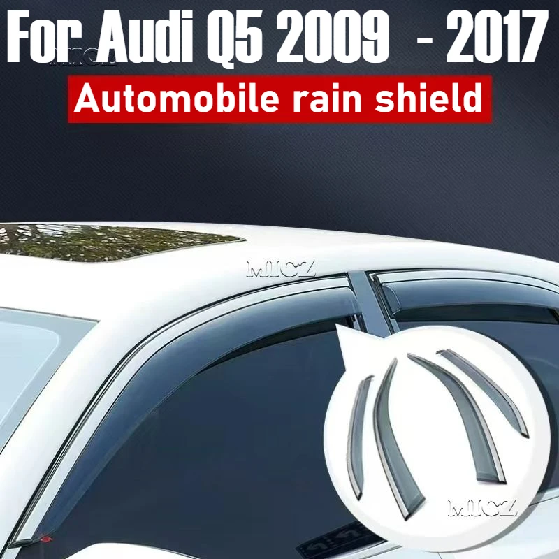 Для Audi Q5 2009 2010 2011-2016 2017 автомобильные аксессуары оконный козырек вентиляционная шторка от дождя солнцезащитный дефлектор тени навесы чехлы
Для Audi Q5 2009 2010 2011-2016 2017 автомобильные аксессуары оконный козырек вентиляционная шторка от дождя солнцезащитный дефлектор тени навесы чехлы