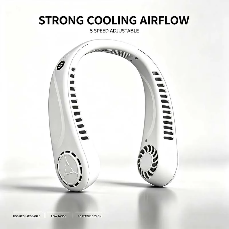Portable Bladeless Neck Fan Rechargeable Wearable Personal Cooling Fan Quiet Lazy Neckband for Sports Outdoor
Portable Bladeless Neck Fan Rechargeable Wearable Personal Cooling Fan Quiet Lazy Neckband for Sports Outdoor