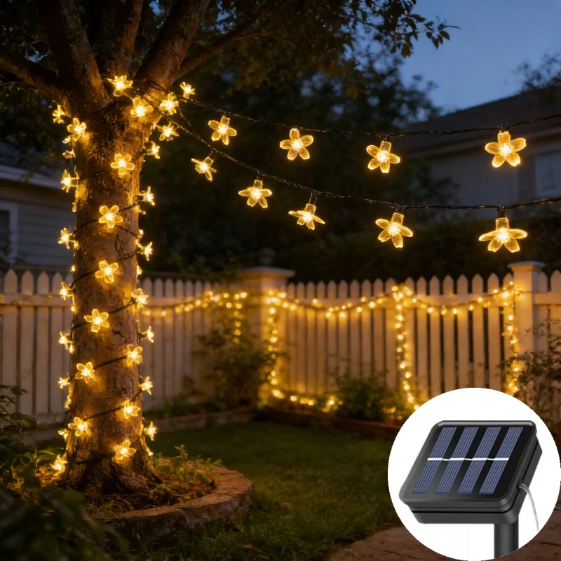 LED Solar String Lights Cherry Blossom Garland Lights Christmas Wedding Party Decoration Outdoor Solar Garden Patio Decor Lights
LED Solar String Lights Cherry Blossom Garland Lights Christmas Wedding Party Decoration Outdoor Solar Garden Patio Decor Lights