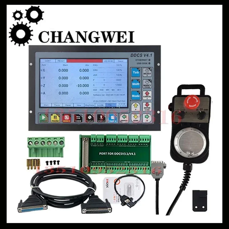 Cnc Offline Controller Ddcsv3.1/Ddcsv4.1 3axis/4axis Control System G-code Usb Interface Metal Housing With E-stop Mpg Handwheel
Cnc Offline Controller Ddcsv3.1/Ddcsv4.1 3axis/4axis Control System G-code Usb Interface Metal Housing With E-stop Mpg Handwheel