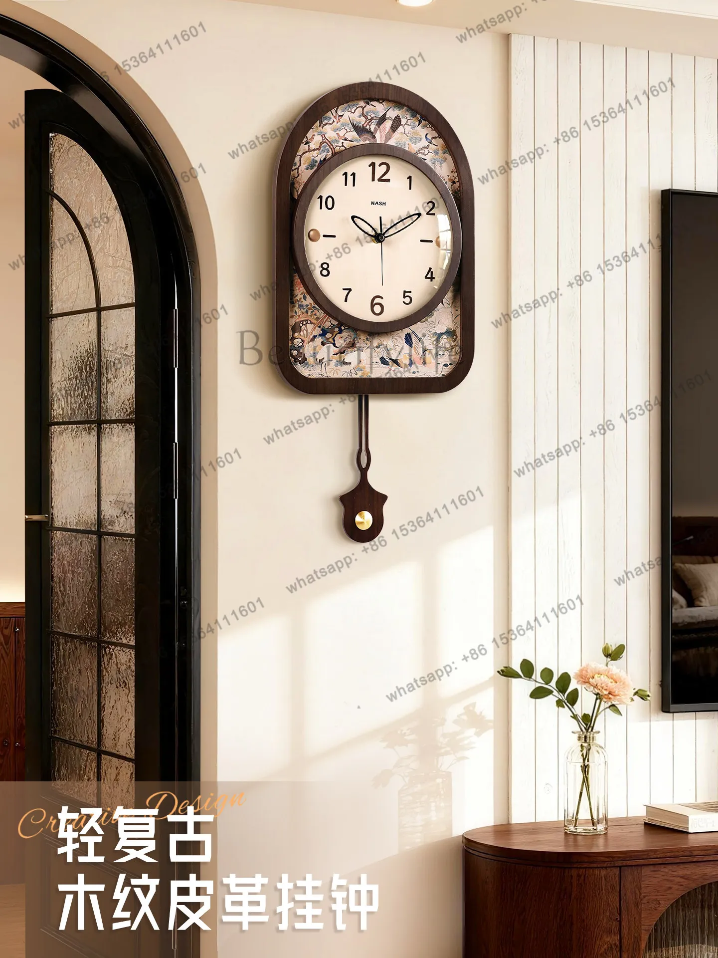 Living room wall clock 2025 new high-end medium and ancient style
Living room wall clock 2025 new high-end medium and ancient style