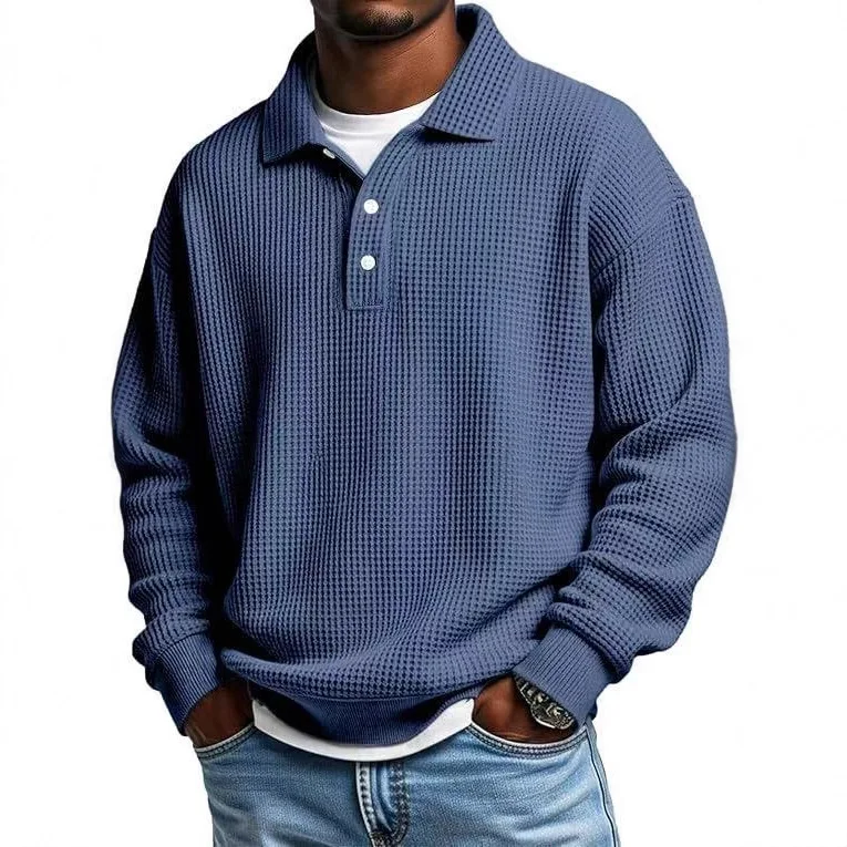American Style Pure Color Shirt Men's Waffle Pattern Independent Station New Autumn 2025 Neck Men's Top Yangjing Brand
American Style Pure Color Shirt Men's Waffle Pattern Independent Station New Autumn 2025 Neck Men's Top Yangjing Brand