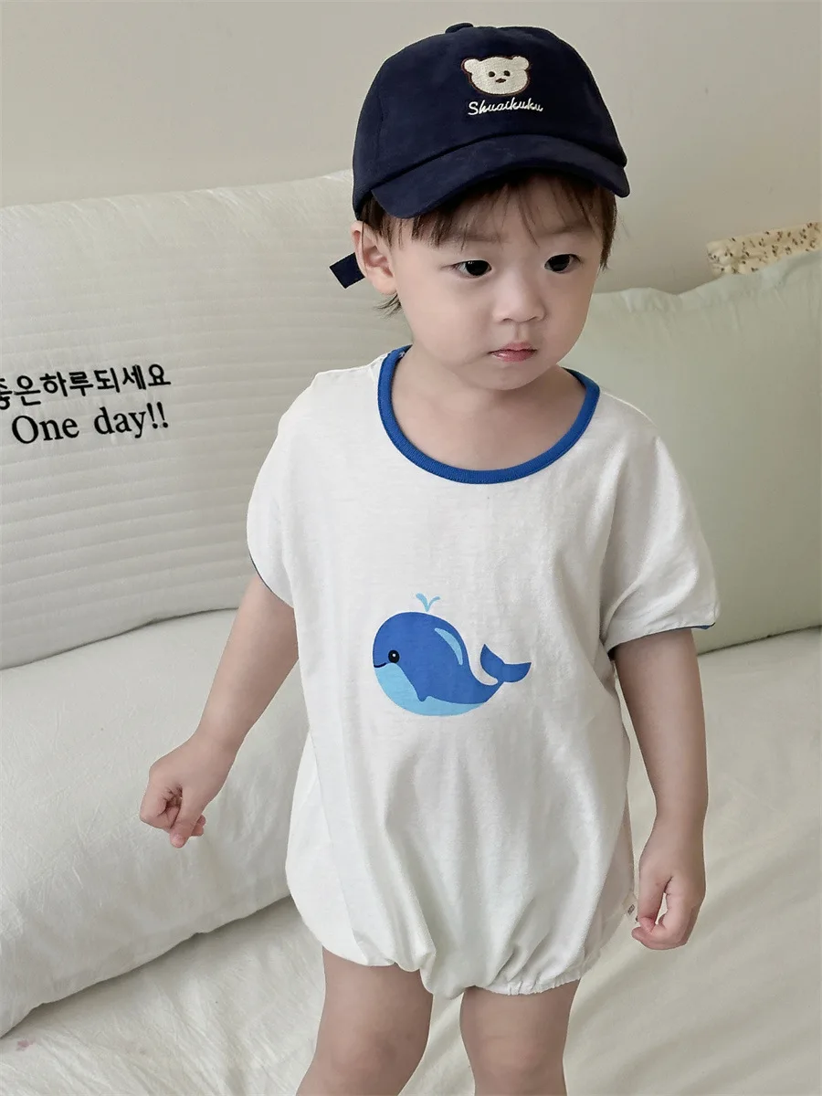 2025 Summer New Baby Short Sleeve Bodysuit Newborn Toddler Boy Cotton Jumpsuit Cute Cartoon Print Infant Girl Clothes 0-24M
2025 Summer New Baby Short Sleeve Bodysuit Newborn Toddler Boy Cotton Jumpsuit Cute Cartoon Print Infant Girl Clothes 0-24M