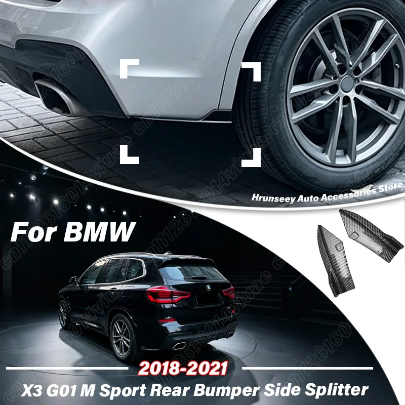 For BMW X3 G01 M Sport 2018 2019 2020 2021 Rear Bumper Side Splitter Canard Fin Diffuser Lip Winglet Apron Trim Car Accessories
For BMW X3 G01 M Sport 2018 2019 2020 2021 Rear Bumper Side Splitter Canard Fin Diffuser Lip Winglet Apron Trim Car Accessories