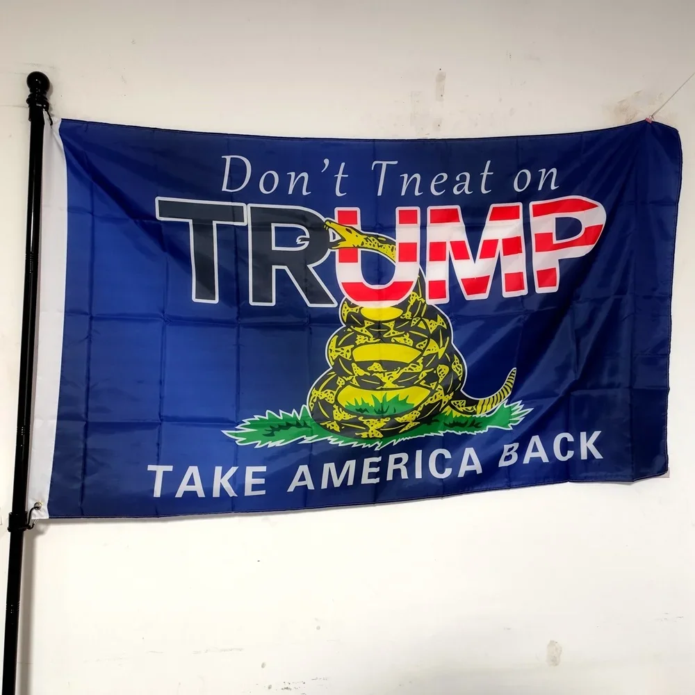 Trump Gadsden Flag 90x150cm Liberty or Death Rattle Snake Banner - Durable Polyester Outdoor Indoor Protest Decor with Grommets
Trump Gadsden Flag 90x150cm Liberty or Death Rattle Snake Banner - Durable Polyester Outdoor Indoor Protest Decor with Grommets
