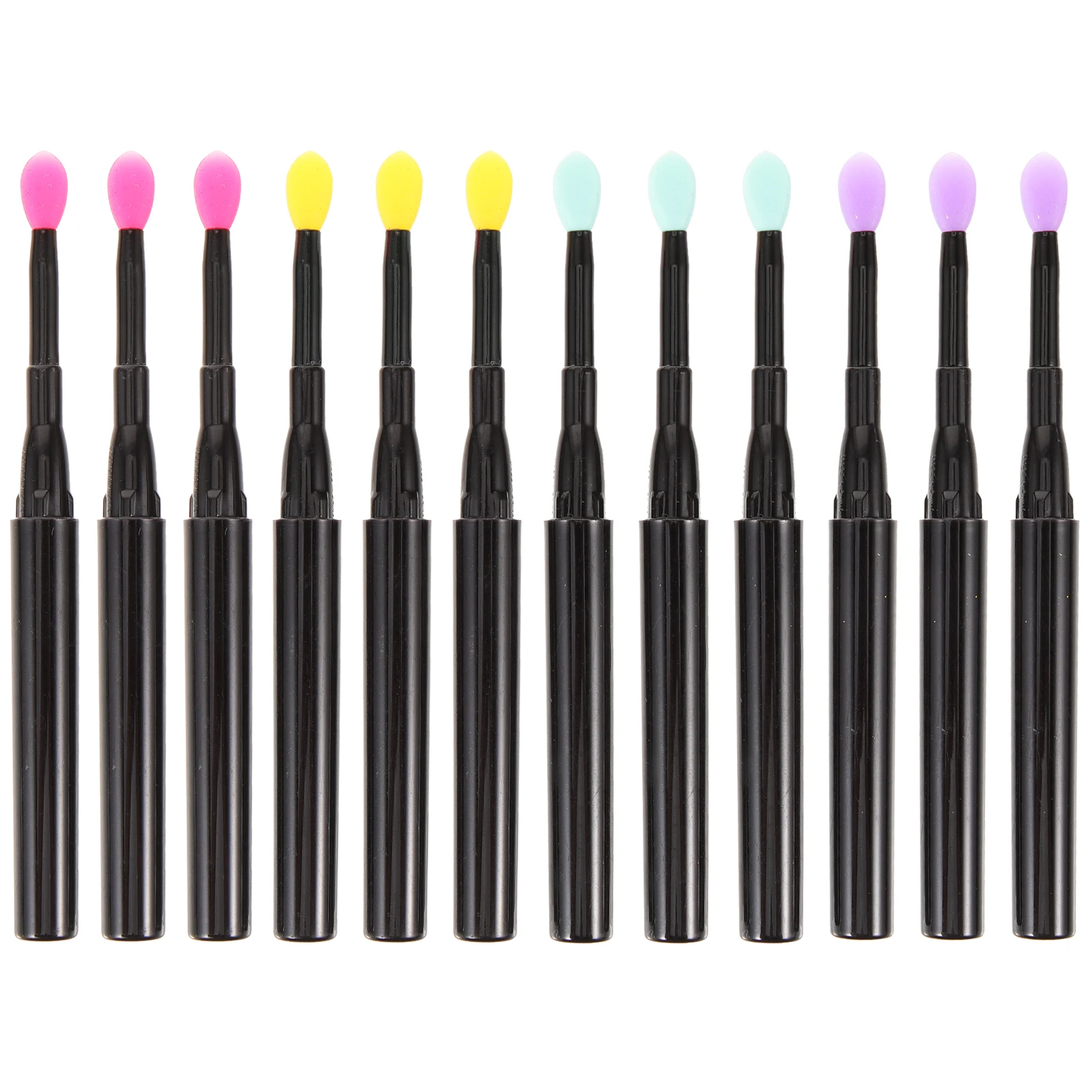 12pcs Eye Shadow Brush Lip Makeup Tools Reusable Silica Gel Lipstick Applicator Silicone Holder Bright Colors
12pcs Eye Shadow Brush Lip Makeup Tools Reusable Silica Gel Lipstick Applicator Silicone Holder Bright Colors