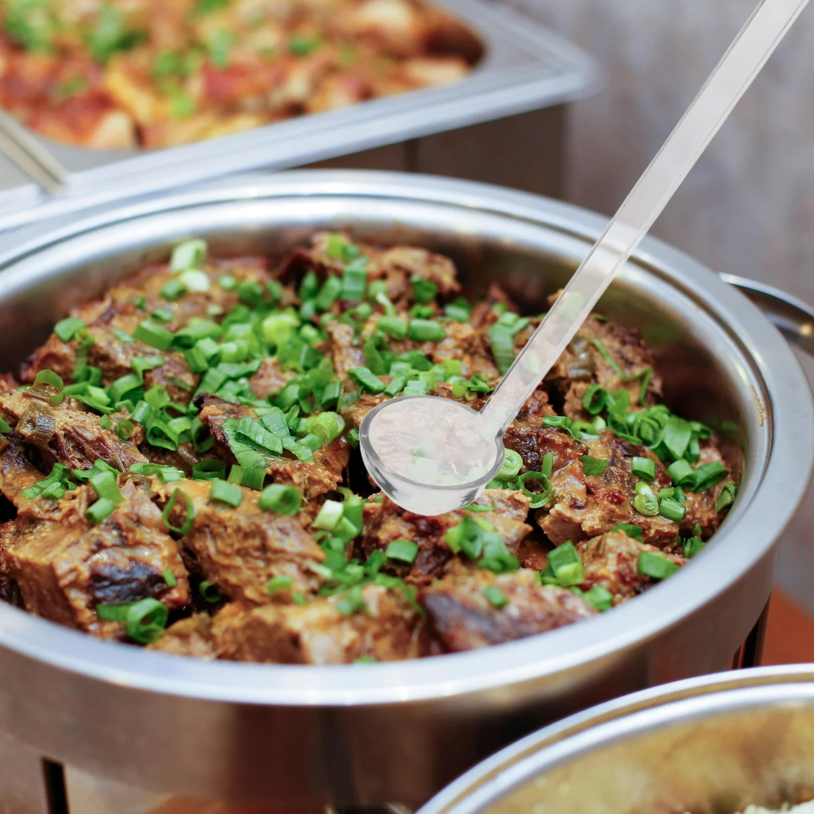 4pcs Vacuum Low Temperature Cooking Ladle Clear Small Long Handle Plastic Serving Spoon For Banquets Catering Parties Soup
4pcs Vacuum Low Temperature Cooking Ladle Clear Small Long Handle Plastic Serving Spoon For Banquets Catering Parties Soup