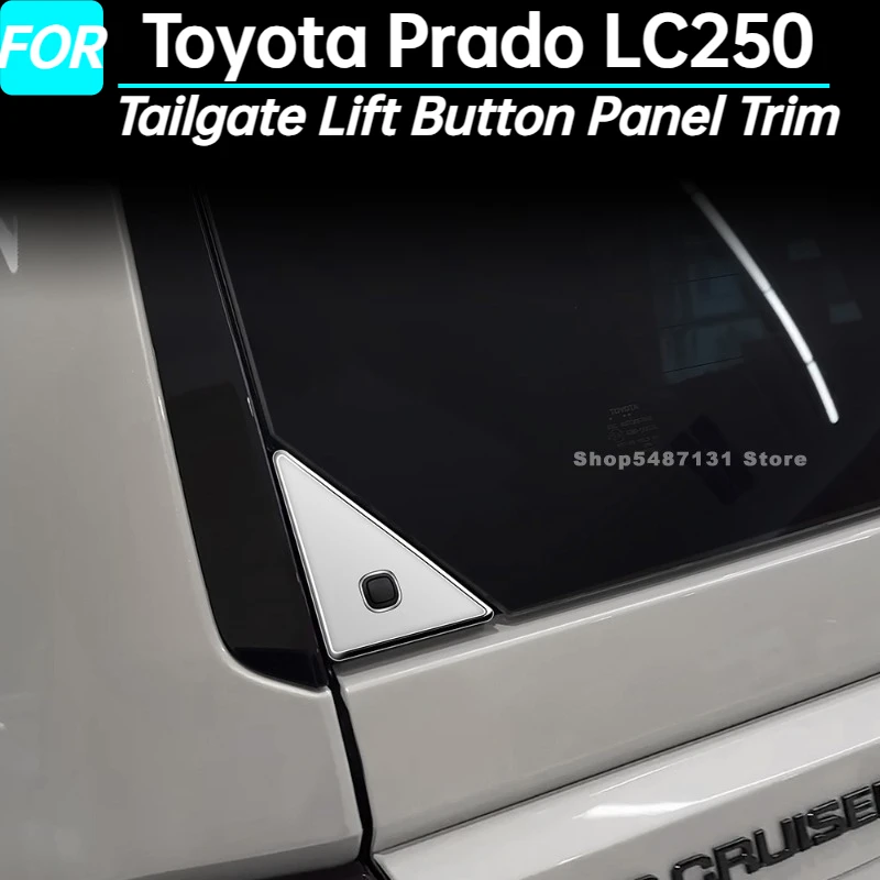 Накладка панели кнопки подъема задней двери автомобиля для Toyota Prado LC250, внешние аксессуары 2024 2025 для левого руля
Накладка панели кнопки подъема задней двери автомобиля для Toyota Prado LC250, внешние аксессуары 2024 2025 для левого руля