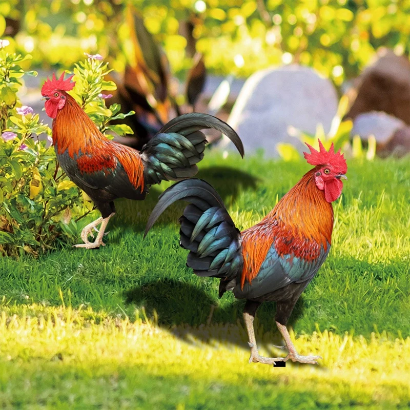 1Pc Rooster Statue Decorative Stakes Realistic Garden Statue Acrylic Chicken Art Sculpture For Farm Patio Lawn Back Yard Home
1Pc Rooster Statue Decorative Stakes Realistic Garden Statue Acrylic Chicken Art Sculpture For Farm Patio Lawn Back Yard Home