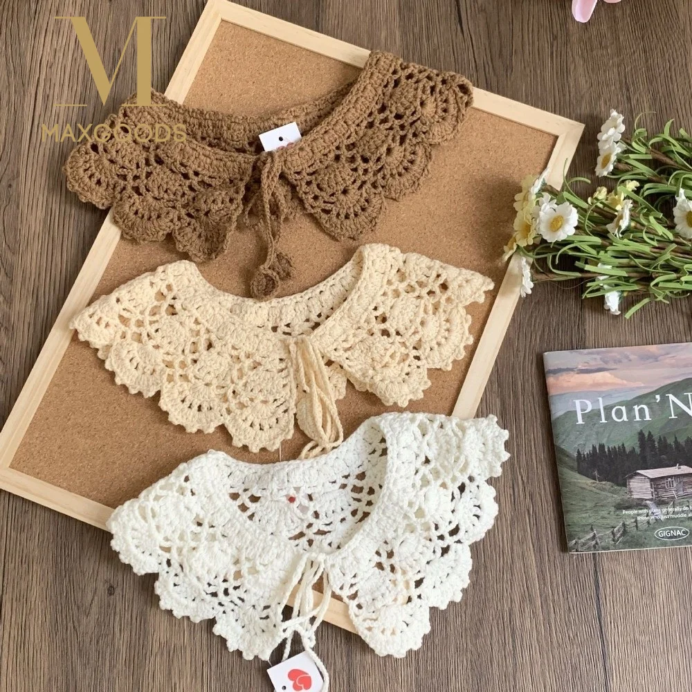 New White Milk Silk Fake Collar Flower Detachable Crochet Shawl Round Neck Hollow Out Scarf Accessories Women
New White Milk Silk Fake Collar Flower Detachable Crochet Shawl Round Neck Hollow Out Scarf Accessories Women