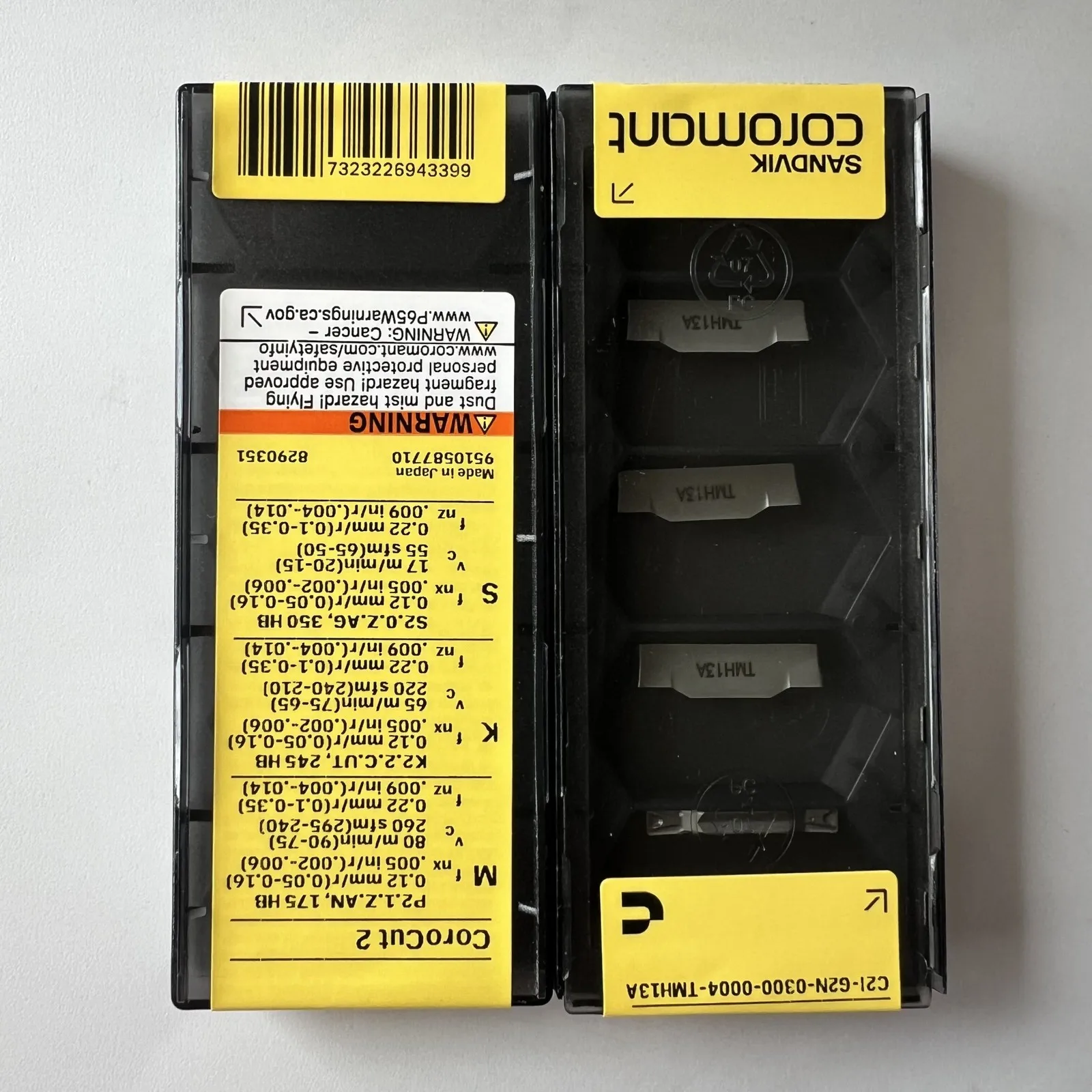 SANDVIK / C2I-G2N-0300-0004-TM H13A / Original Swedish hard alloy blade 5 Pcs
SANDVIK / C2I-G2N-0300-0004-TM H13A / Original Swedish hard alloy blade 5 Pcs