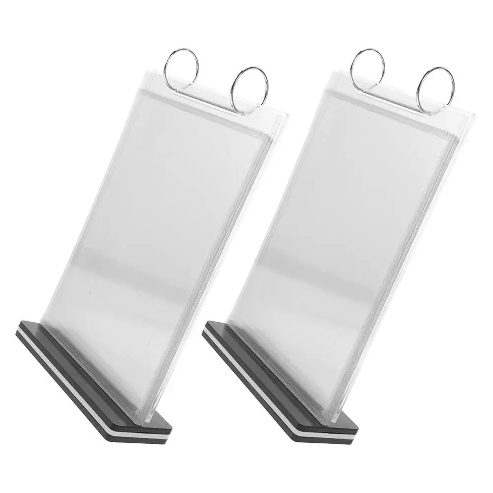 2 Pcs Menu Clip Display Stand Restaurant Sign Desktop Flip Holder Pp Table Multi-page
2 Pcs Menu Clip Display Stand Restaurant Sign Desktop Flip Holder Pp Table Multi-page