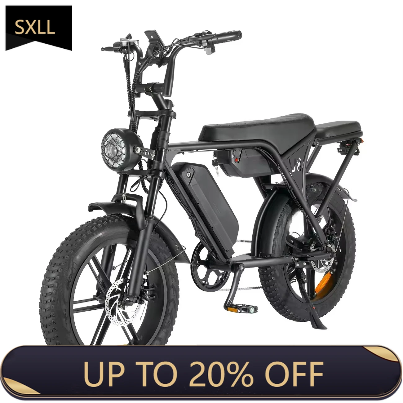 SXLL Electric mountain bike 1000w electric fat tire bike 20 inches
SXLL Electric mountain bike 1000w electric fat tire bike 20 inches