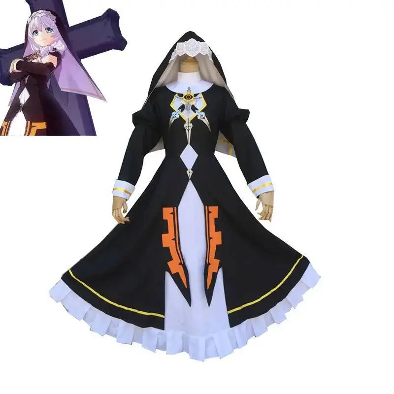 Game Honkai Impact 3 Theresa Apocalypse Cosplay Costume Women Cute Black Dress Halloween Carnival Uniform Fancy Suit Custom Made 
Game Honkai Impact 3 Theresa Apocalypse Cosplay Costume Women Cute Black Dress Halloween Carnival Uniform Fancy Suit Custom Made