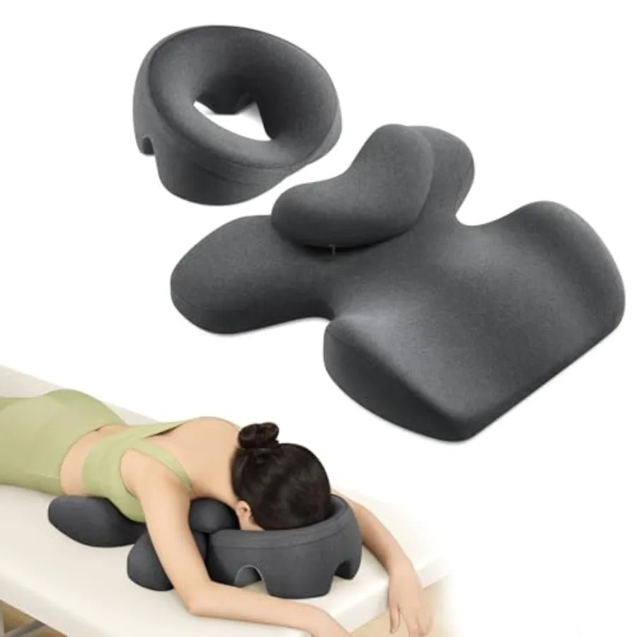 Prone Massage Pillow a Chest and face Support Sleep Pillow is Suitable for Massage SPA and Sleep. Face Down for Eye Surgery Aft
Prone Massage Pillow a Chest and face Support Sleep Pillow is Suitable for Massage SPA and Sleep. Face Down for Eye Surgery Aft