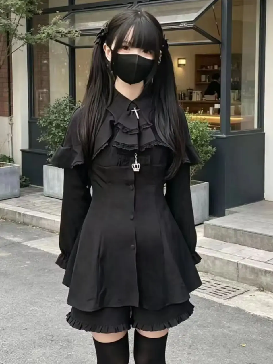 Japanese Mine Style Jirai Kei Lolita Kawaii Long Dress Panty Skirt Y2k Plus Size Juliet Sleeves Women Halloween
Japanese Mine Style Jirai Kei Lolita Kawaii Long Dress Panty Skirt Y2k Plus Size Juliet Sleeves Women Halloween