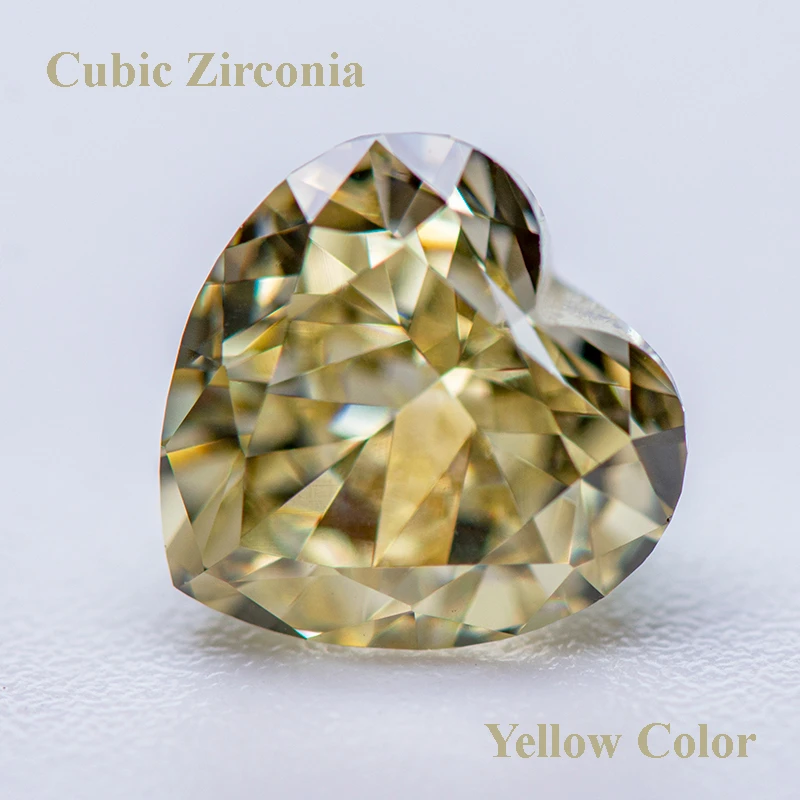 Cubic Zirconia Crushed Ice Cut Yellow Color Heart Shape Charms Beads for Diy Jewelry Making Pendant Materials No Certificate
Cubic Zirconia Crushed Ice Cut Yellow Color Heart Shape Charms Beads for Diy Jewelry Making Pendant Materials No Certificate